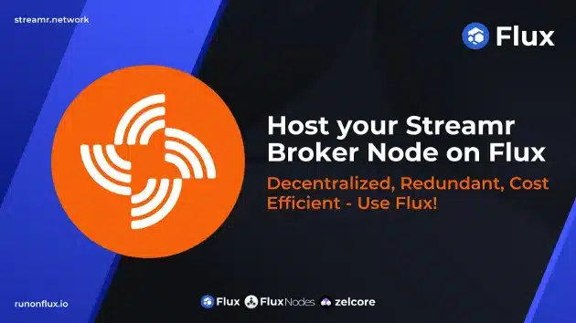 How to Host Your Streamr Broker Node via the Flux Marketplace